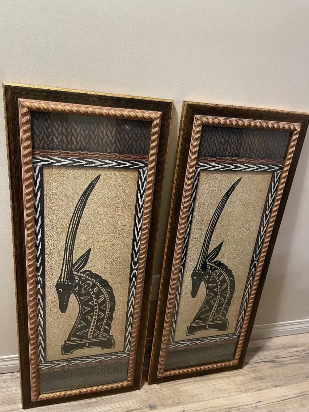 Elegant African-Inspired Tribal Wall Art Set